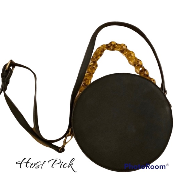 Urban Outfitters Handbags - Urban Outfitters Round Crossbody Purse with Tortoise Shell Handle